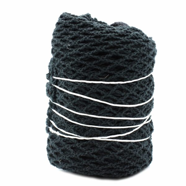 Pure Cotton Mesh Bag - Black - Image 5