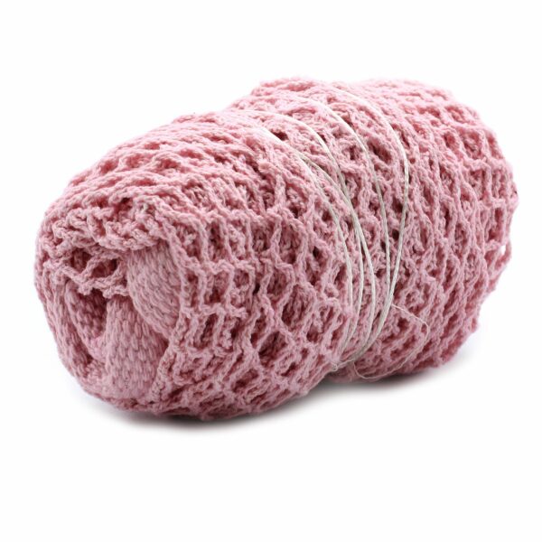Pure Cotton Mesh Bag - Rose - Image 7