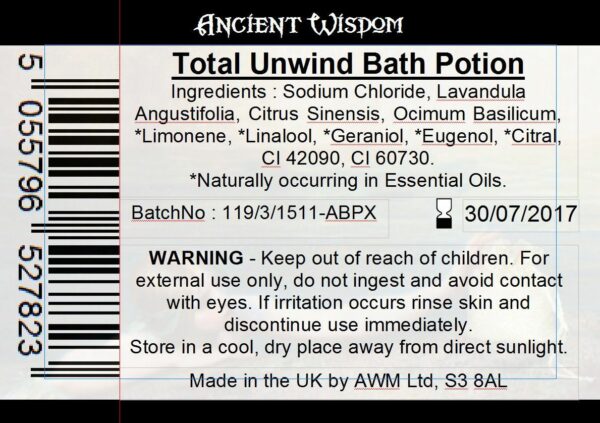 Bag Labels for Total Unwind (4 sheets of 18) - Image 2