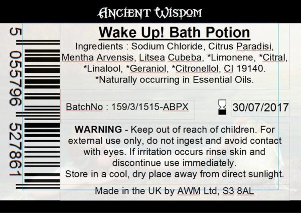 Bag Labels for Wake Up  (4 sheets of 18) - Image 2
