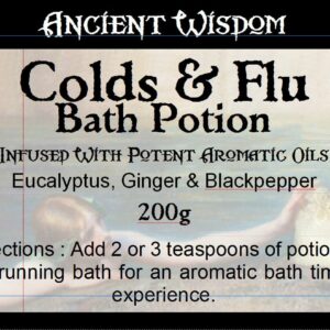 Bag Labels for Colds & Flu  (4 sheets of 18)
