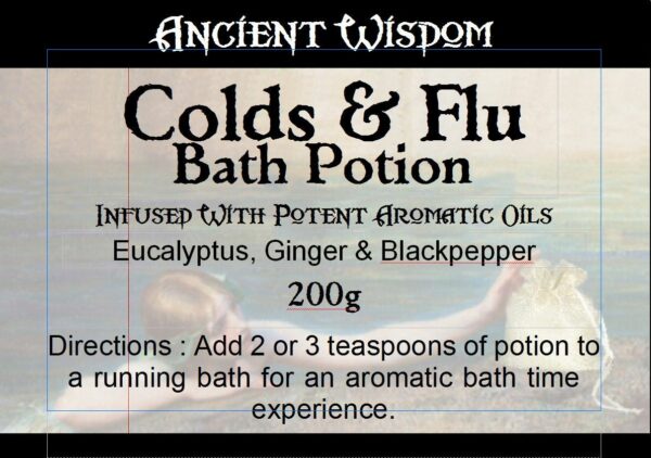 Bag Labels for Colds & Flu  (4 sheets of 18)