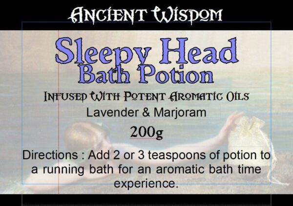 Bag Labels for Sleepy Head  (4 sheets of 18)
