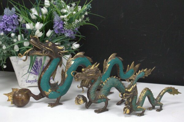 Fengshui - Med Dragon with Ball - 27cm - Image 2