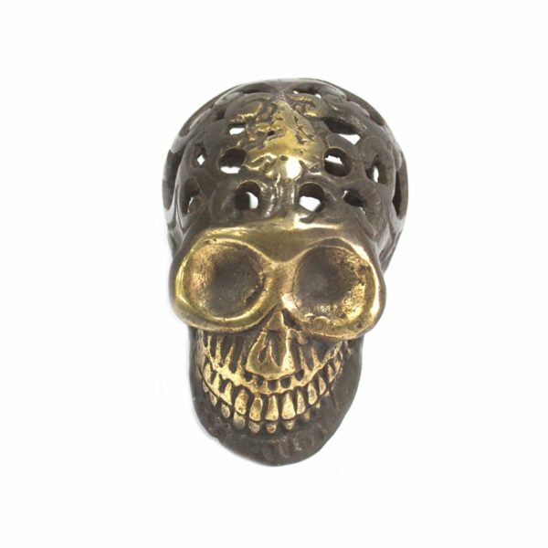 Vintage Brass Skull - Small - Image 5