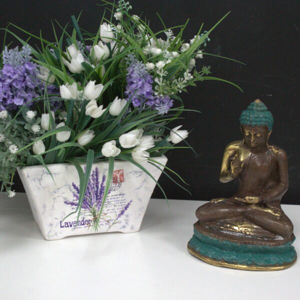 Med Hand Up Sitting Buddha - Image 3