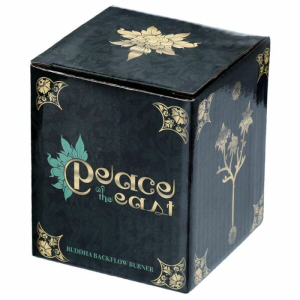 Wood Effect Lucky Buddha Backflow Incense Burner - Image 4