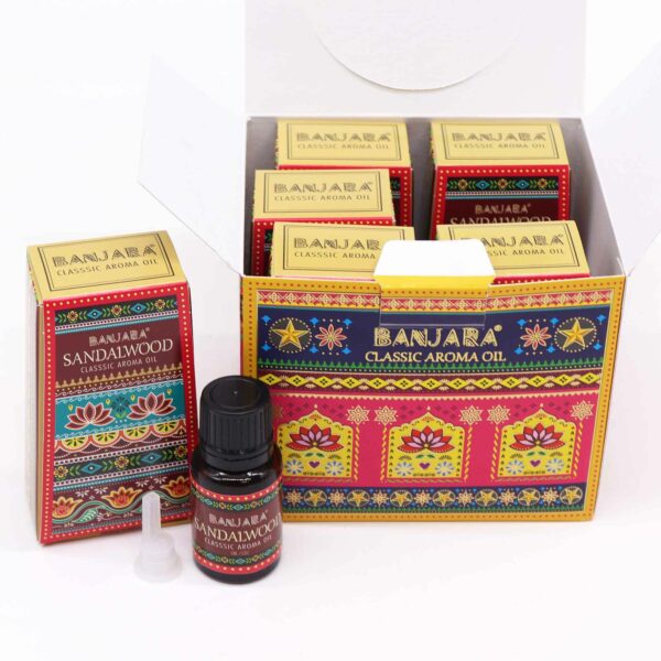 Banjara Indian Fragrance Oil 10ml - Sandalwood - Image 2