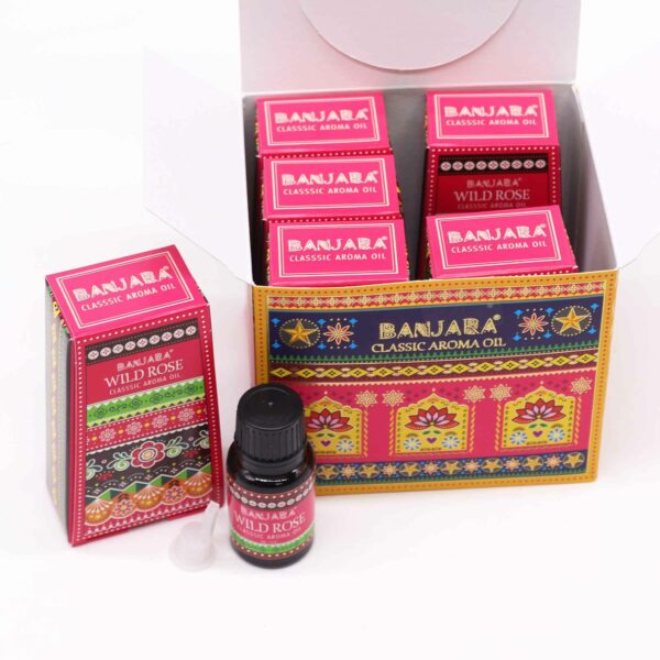 Banjara Indian Fragrance Oil 10ml - Wild Rose - Image 2