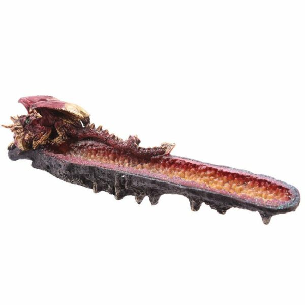 Geode Crystal Dragon Outcrop Incense Ashcatcher - Image 2