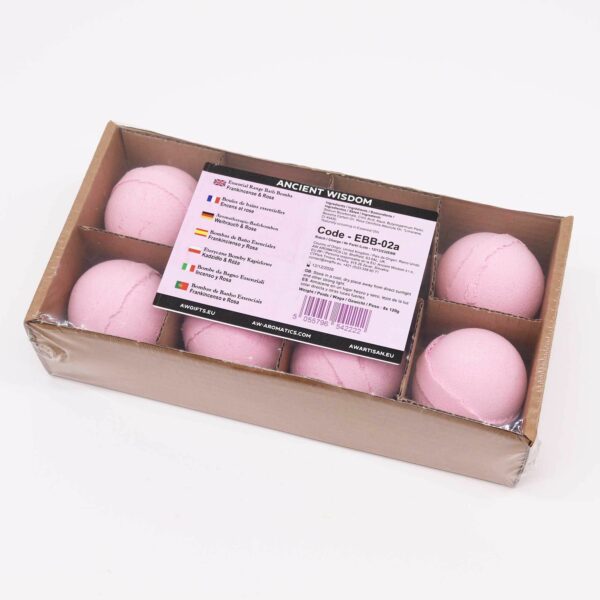 Essential Oil Bath Bomb - Frankincense & Rose - Image 3