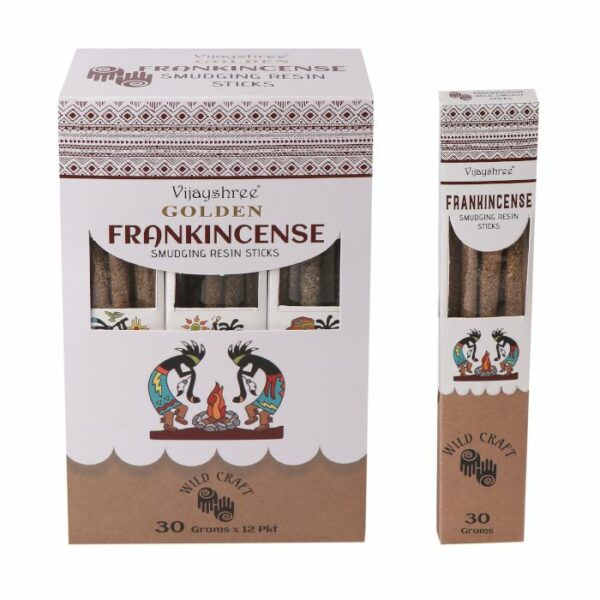 30g Golden Frankincense Smudging Resin Sticks - Image 4