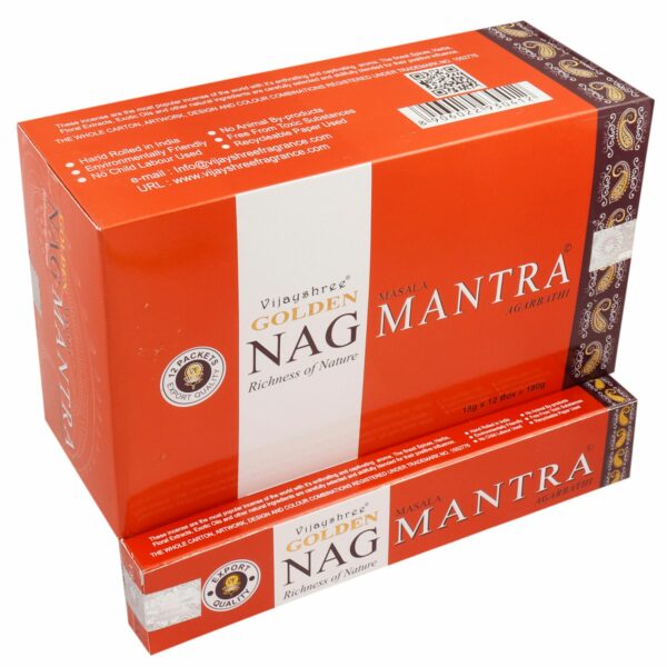 15g Golden Nag - Mantra Incense - Image 2