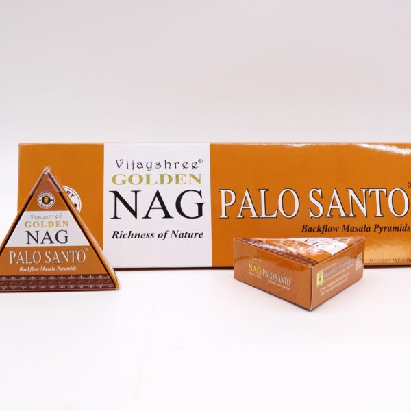 42g Jumbo Golden Nag - Palo Santo Backflow Incense Cones - Image 4