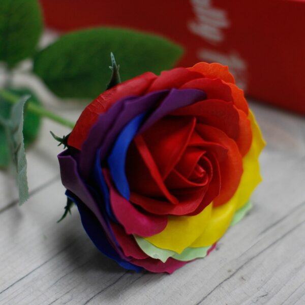 Luxury Soap Flower - Rainbow - Image 2