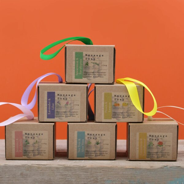 Boxed Single Massage Soaps - Peach & Lemon - Image 5