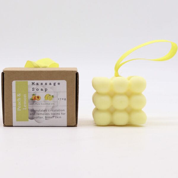 Boxed Single Massage Soaps - Peach & Lemon - Image 6