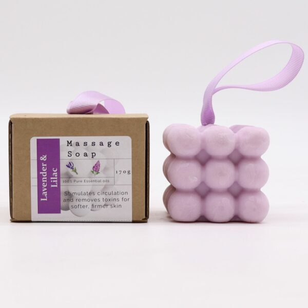 Boxed Single Massage Soaps - Lavender & Lilac - Image 6