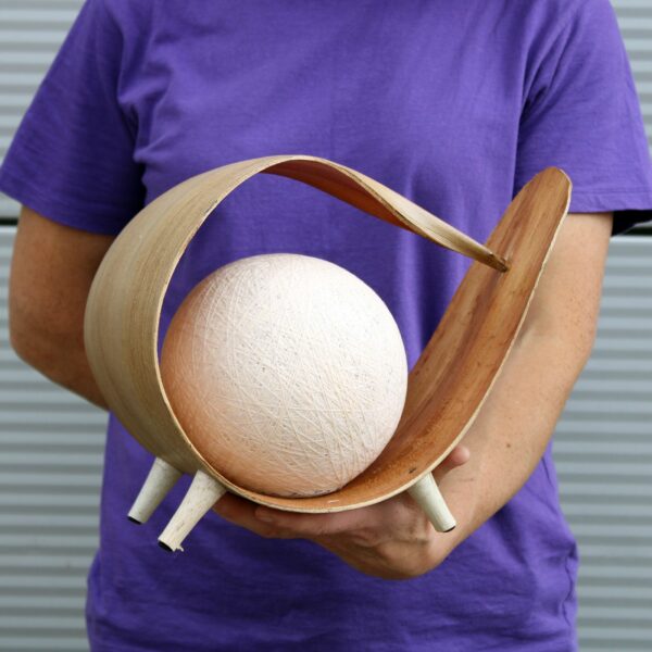 Natural Coconut Lamp - Natural Wrapover - Image 3