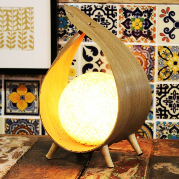 Natural Coconut Lamp - Natural Loop - Image 2