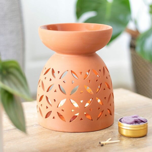 20cm Large Terracotta Oil Burner - Image 2