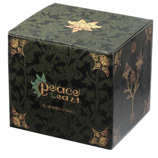 Peace of the East Wood Effect Chinese Buddha Oil & Wax Burner - Image 3