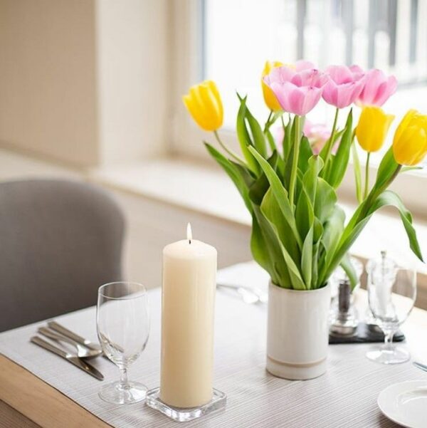 Pillar Candle 60x120mm - Ivory - Image 3