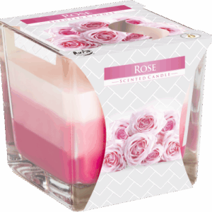 Rainbow Jar Candle - Rose