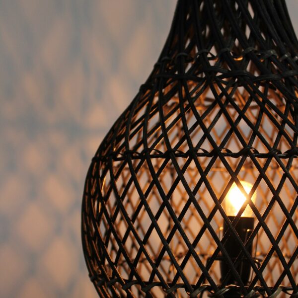Rattan Table Lamps - Dark Brown - Image 8