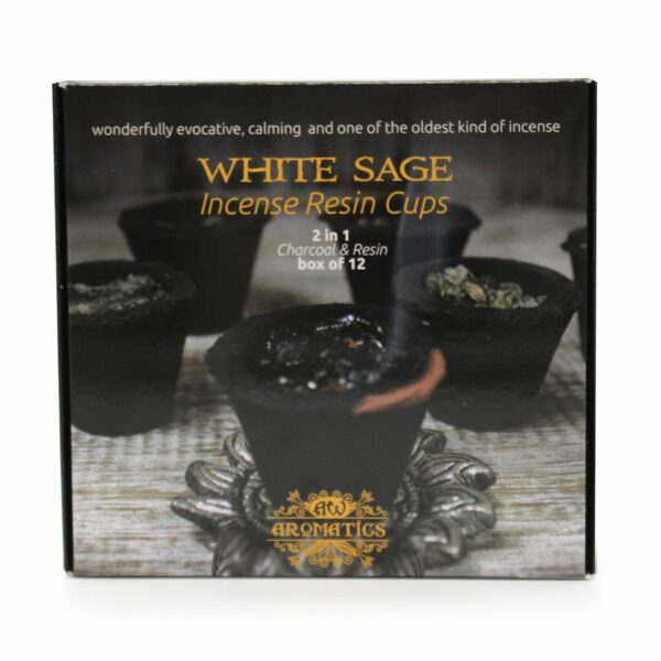 Box of 12 Resin Cups - White Sage - Image 3