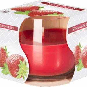 Scented Glass Jar Candle - Strawberry