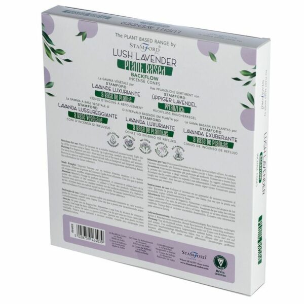 Plant Based Backflow Incense Cones - Lush Lavender - Image 3