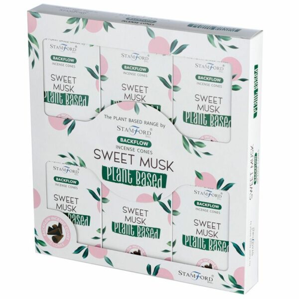 Plant Based Backflow Incense Cones - Sweet Musk - Image 2