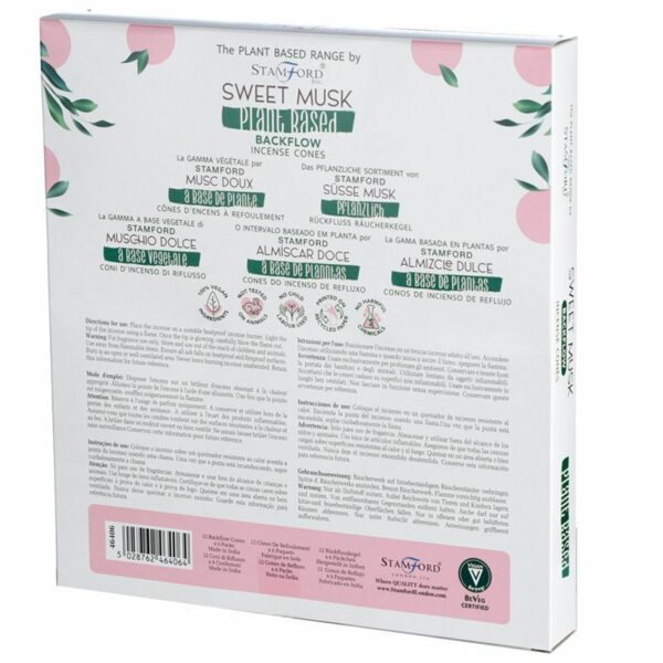 Plant Based Backflow Incense Cones - Sweet Musk - Image 3