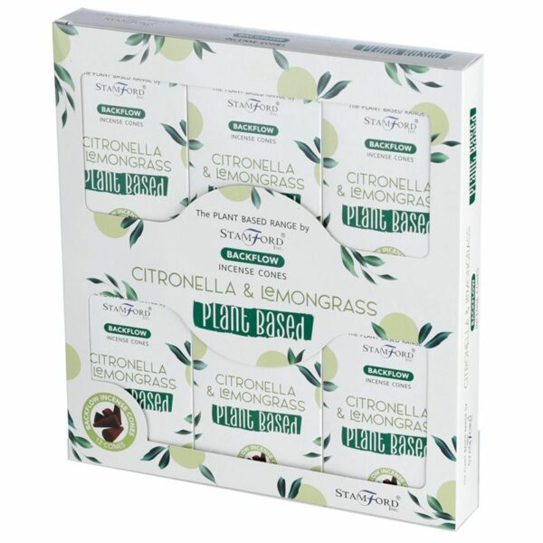 Plant Based Backflow Incense Cones - Citronella & Lemongrass - Image 2