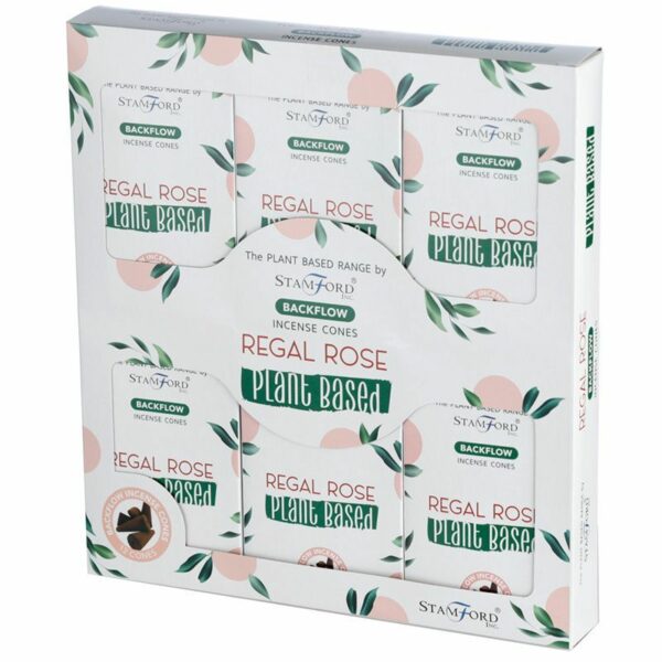 Plant Based Backflow Incense Cones - Regal Rose - Image 2