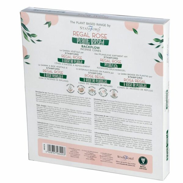 Plant Based Backflow Incense Cones - Regal Rose - Image 3