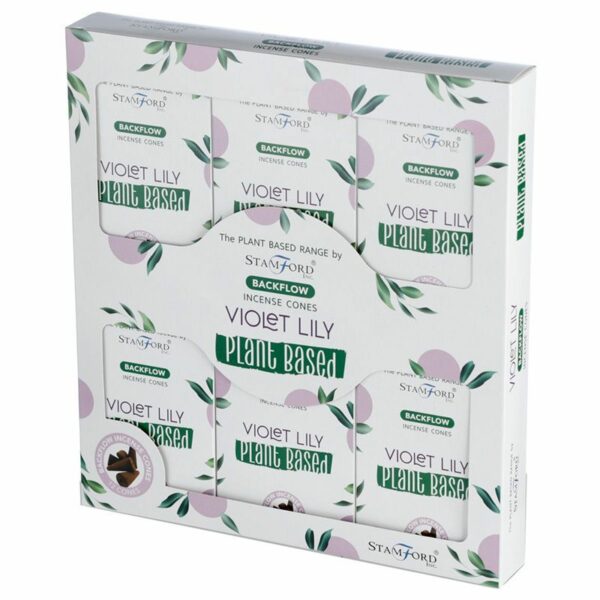 Plant Based Backflow Incense Cones - Violet Lilly - Image 2