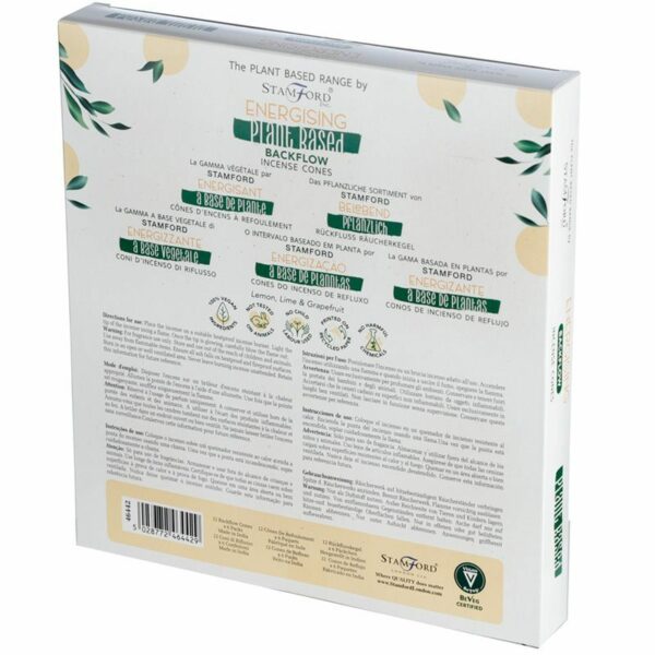 Plant Based Backflow Incense Cones - Energising - Image 3
