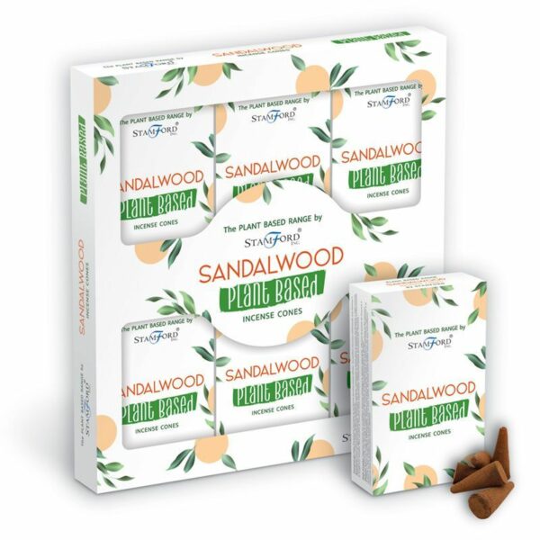 Plant Based Incense Cones - Sandalwood - Image 2