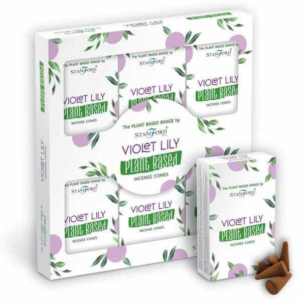 Plant Based Incense Cones - Violet Lilly - Image 2