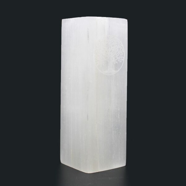 Selenite Block Lamp 25cm - Tree of Life - Image 5