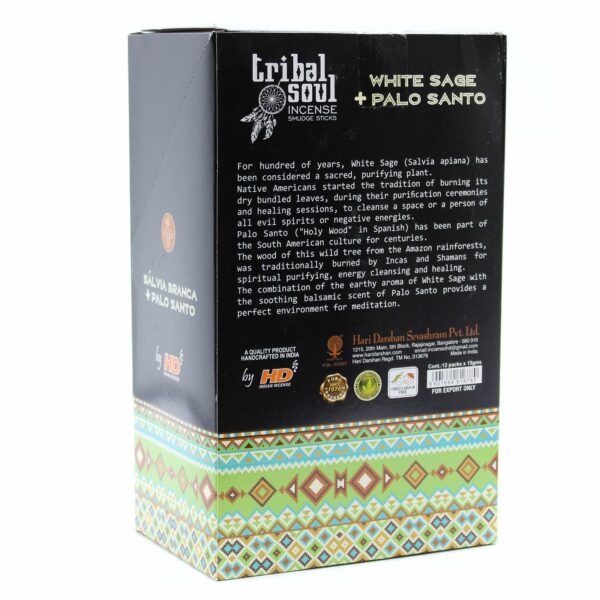 Tribal Soul Incense Sticks - White Sage + Palo Santo - Image 6