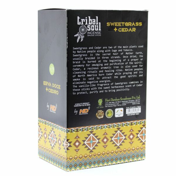 Tribal Soul Incense Sticks- Sweet Grass + Cedar - Image 6
