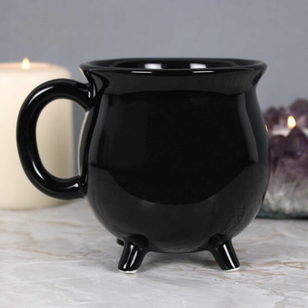 Plain Black Cauldron Mug - Image 3