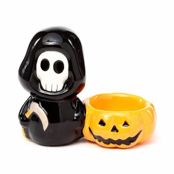 Ceramic Skull Boy Tea Light Candle Holder - Image 3