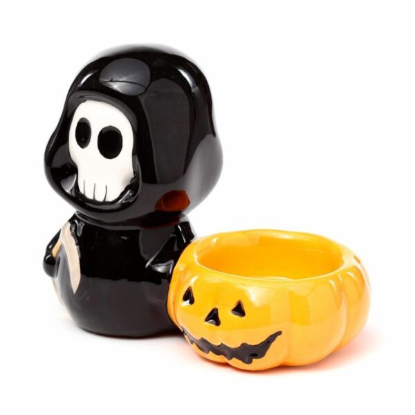 Ceramic Skull Boy Tea Light Candle Holder - Image 4