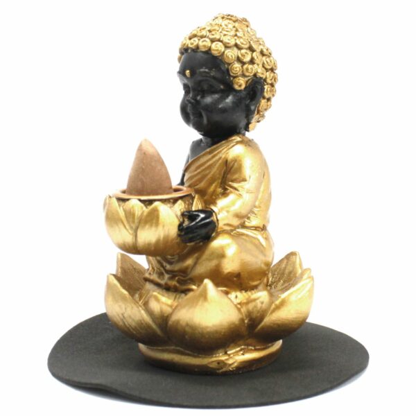 Buddha and Lotus Backflow Incense Burner - Image 2