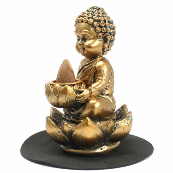 Buddha and Lotus Backflow Incense Burner - Image 4