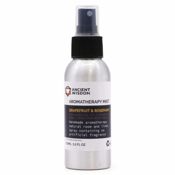 100ml Essential Oil Mist - Graperfruit and Rosemary - Image 2